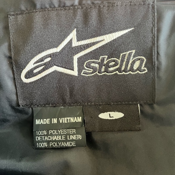 Alpinestars Stella Breeze Black Motorcycle Jacket L Women's Padded - Picture 4 of 4